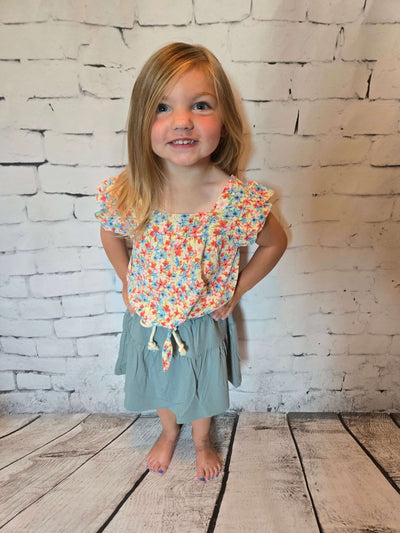 Toddler Fashion Top - Leah lime