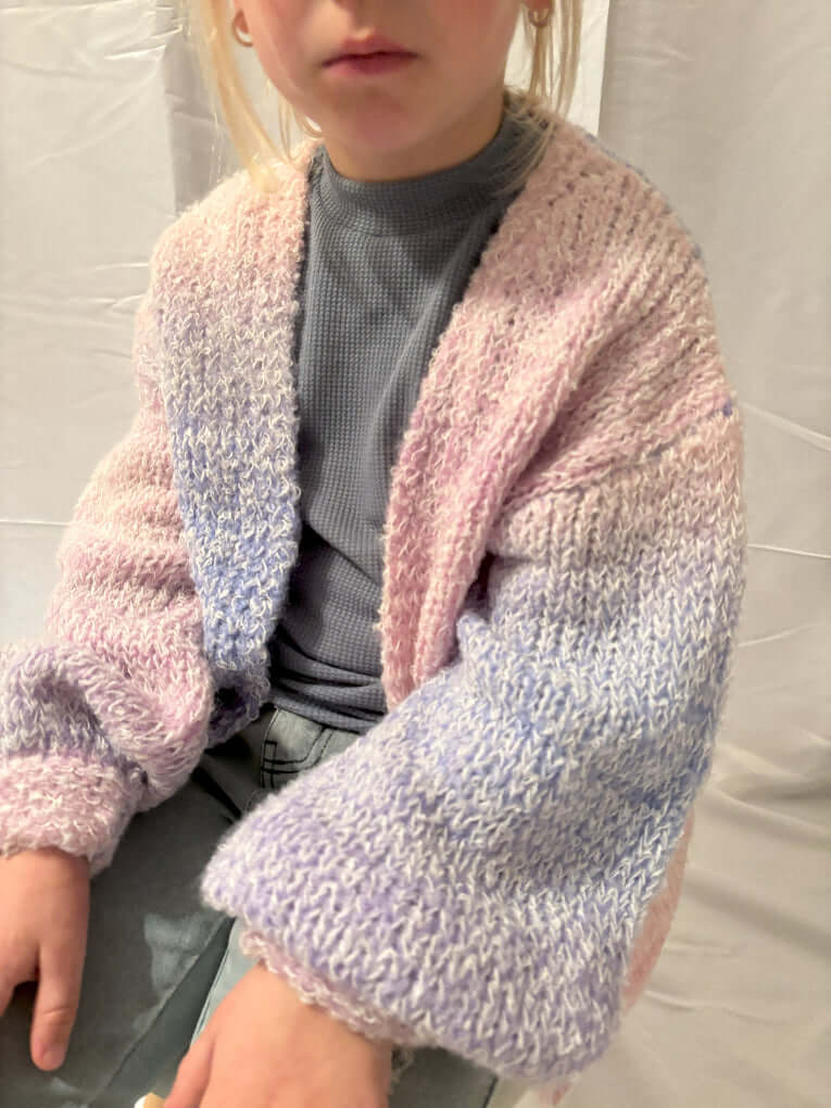Tween_Girls_Multi_Color_Rainbow_Cardigan_Sweater -_close up