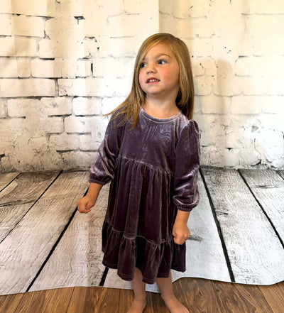 Velvet Lavender Prairie Dress - Leah 2