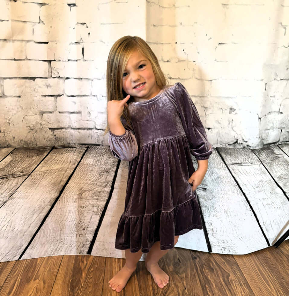 Velvet Lavender Prairie Dress - Leah
