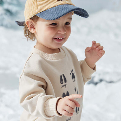 Winter New Girls Sweatshirt Thickened Warm Cartoon Tops - Kello Kids